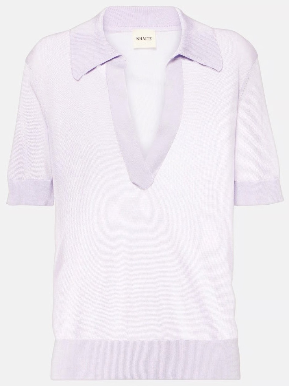 KHAITE Julita viscose top in lavender